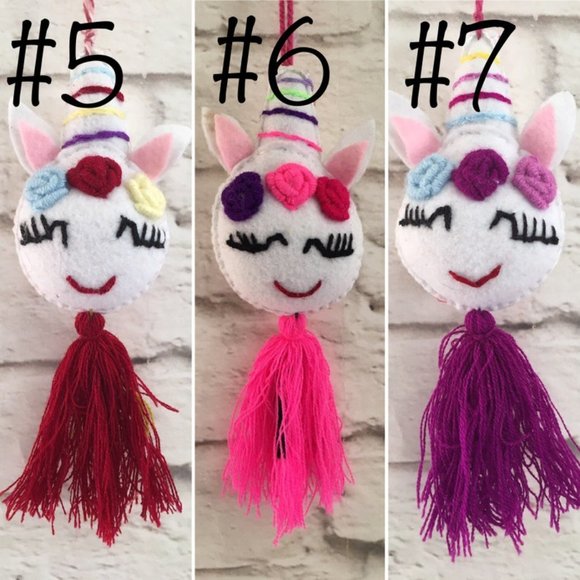 Handmade Mexican Unicorn Pom Pom Tassel - Pompones Mexicanos - Picture 3 of 3